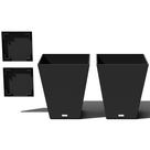 Vaso Veradek Nobleton Preto 56x48x48 cm Kit com 2 Vaso Veradek Nobleton Preto 56x48x48 cm Kit com 2