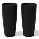 Vaso Veradek Vega Redondo Alto 34x71 cm Composto Plástico-Pedra Vaso Veradek Vega Redondo Alto 34x71 cm Composto Plástico-Pedra