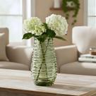 Vaso Vidro Canelado Verde Oliva Ivy 550ml Hauskraft