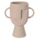 Vaso Viso em cerâmica 15cm off-white -L Hermitage