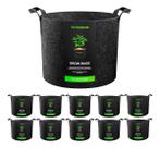 Vaso Vivosun De Tecido Espessado Reforçado Com Alças 5 Gallon Kit 10 Unidades