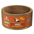 Vaso Xaxim Fibra De Coco Nutricoco Nº03 P/Plantas Grande Vaso Xaxim Fibra De Coco Nutricoco Nº03 P/Plantas Grande