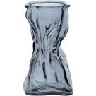 Vasodecorativo Enfeite Casa Amassado Home&co Vidro 17x7x9cm Fume