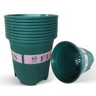 Vasos de berçário Fsehyue 14 cm de plástico verde com capacidade de 7 litros, pacote com 10
