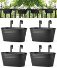 Vasos de flores Dahey 27 cm de metal para pendurar, 4 peças Vasos de flores Dahey 27 cm de metal para pendurar, 4 peças