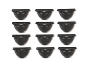 Vasos De Parede Vaso Meia Lua Preto Kit 12 Peças Vertical
