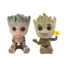 Vasos De Plantas Baby Groot Para Decoração De Casa E Escritório, Figura De Herói De Anime, Suporte