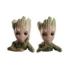 Vasos De Plantas Baby Groot Para Decoração De Casa E Escritório, Figura De Herói De Anime, Suporte