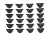 Vasos De Plantas Preto Vaso Meia Lua Preto 24 Peças Jardim