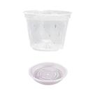 Vasos De Plástico Transparente De Grande Tamanho Com Furos Laterais Para Orquídeas E Flores, Pacote Vasos De Plástico Transparente De Grande Tamanho Com Furos Laterais Para Orquídeas E Flores, Pacote