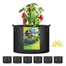 Vasos de tecido Grow Bag iPower Plant, pacote com 6 galões, pretos