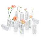Vasos Glass Bud ComSaf, conjunto de 12 pequenos diamantes transparentes