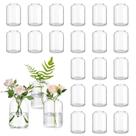 Vasos Glass Bud Vases Glasseam Clear Small Flower Vases Conjunto de 24 Vasos Glass Bud Vases Glasseam Clear Small Flower Vases Conjunto de 24