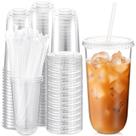 Vasos para Beber Ziliny de Plástico Transparente de 20 oz con Tapas