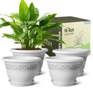 Vasos para plantas Goproauto 25 cm com orifício de drenagem leve x4