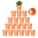 Vasos para Plantas Kosrtuny 8 cm em Terracota com Drenagem, Kit com 20 Unidades Vasos para Plantas Kosrtuny 8 cm em Terracota com Drenagem, Kit com 20 Unidades