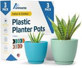 Vasos para Plantas Lifemaster 3 Peças Multicoloridos com Drenagem para Uso Interno Vasos para Plantas Lifemaster 3 Peças Multicoloridos com Drenagem para Uso Interno