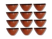 Vasos Plásticos Cerâmico Decorativo 12 Peças Rattan Vasos