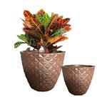 Vasos Polietileno Cone Berlian Gold 3D Luxo Decorativo