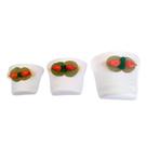 Vasos Trio Meia Lua Cerâmica de Parede Vertical Garden - Branco