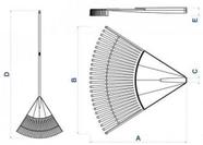Vassoura Jardim Plast 26D Cabo 120 Tramontina