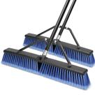 Vassoura Push Kefanta Outdoor Heavy Duty de 24 polegadas, pacote com 2 unidades, azul