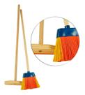 Vassoura Vassourinha Nylon + Rodo Limpeza Infantil Brinquedo