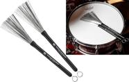 Vassourinha Meinl Standard Wire Brush SB300 em aço com puxador retrátil (Made in USA)