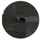 Veda Fresta Com Encaixe Vertical Para Portas Preto 15mm Com 6mts