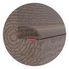 Veda Fresta Vedação de Portas Autocolante Tipo C Marrom 10mm 6 Mts