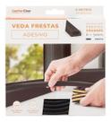 Veda Frestas Auto Adesivo Para Porta Janelas 6mm Comfort Door 6 Metros Preto