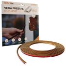 Veda Frestas ComfortDoor 6 metros 4X8mm Porta Janela Marrom Claro