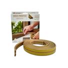 Veda Frestas Marrom Claro Adesivo Porta Janelas 4mm -6metros Veda Frestas Marrom Claro Adesivo Porta Janelas 4mm -6metros