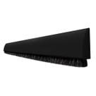 Veda porta adesivo pvc preto 80 cm ajustável contra poeira e insetos