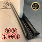 Veda Porta Protetor Rolinho 80cm Impermeável Proteção Dupla Preto