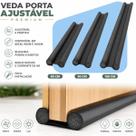 Veda Porta Rolinho 80, 90 e 100 Cm Impermeável Proteção Dupla Preto sem Costura Preto Para Casa Sem Insetos ou Poeira