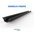 Veda Porta Rolinho Preto 100 cm Tradicional