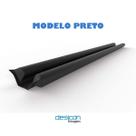 Veda Porta Rolinho Preto 90 cm Tradicional