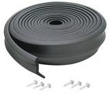 Vedação de porta de garagem de borracha M-D Building 274 cm preta
