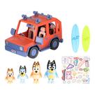 Veículo 4x4 Toy Bluey - Família Heeler com 4 Bonecos e Acessórios