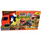 Veículo Caminhão Guindaste Terrestre Matchbox - Aberto Transforma Em Estação De Escavação - Mattel