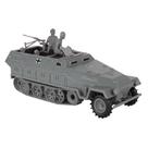 Veículo de brinquedo BMC CTS WW2 German Hanomag Halftrack com 4 figuras