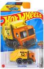 Veículo de Brinquedo Hot Wheels Total Disposal Amarelo Laranja 7,5 cm