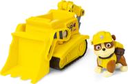 Veículo de brinquedo Paw Patrol Ruble's Bulldozer com boneco colecionável