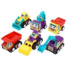 Veículo de engenharia de carros de brinquedo Mini Friction, 6 unidades para crianças
