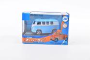 Veiculo de Metal Pequeno - Hot Track Racing - Kombi Azul TERRACO