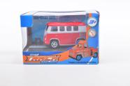 Veiculo de Metal Pequeno - Hot Track Racing - Kombi Vermelha TERRACO