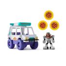 Veiculo t-car lancador de pizza jovens titas em acao - sunny