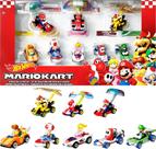 Veículo Toy Hot Wheels Mario Kart Glider, pacote com 8, mais de 3 anos