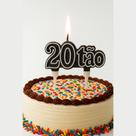 Vela 20tão 20 Anos Aniversário Festa Decoração Comemoração